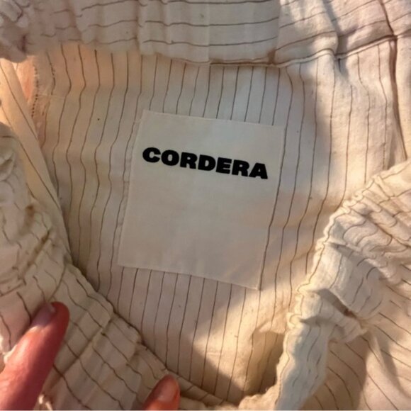 Cordera maxi pinstripe linen blend pants OS - Picture 4 of 7